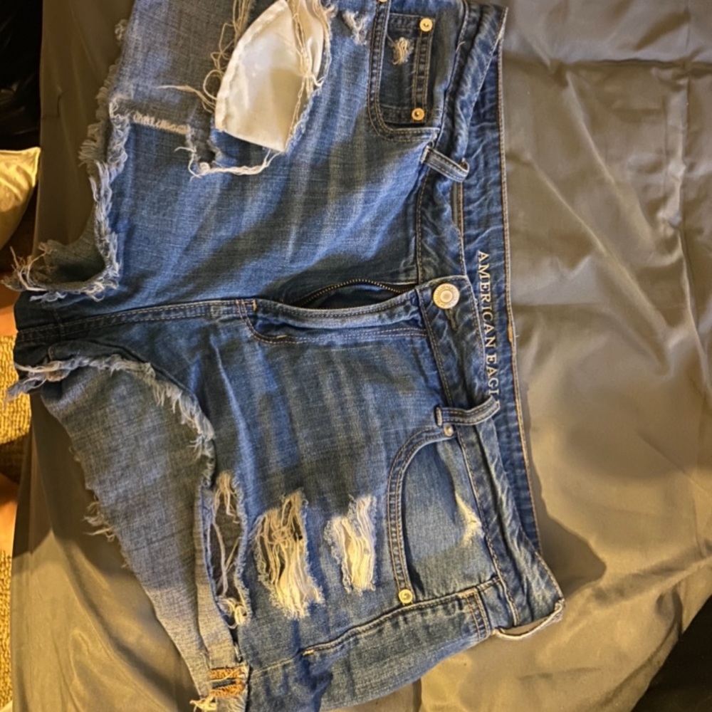 American Eagle Distressed Denim Shorts